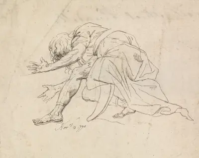En knästående man av John Hamilton Mortimer