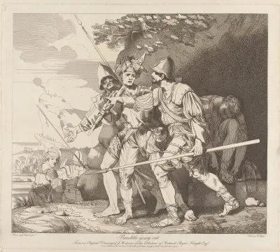 Banditti Going Out av John Hamilton Mortimer