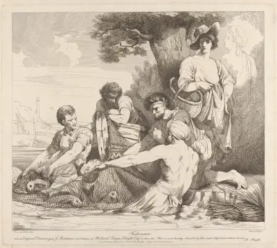 Fisherman av John Hamilton Mortimer