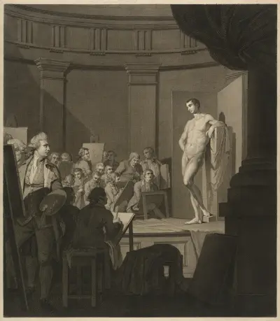 Life Class av John Hamilton Mortimer