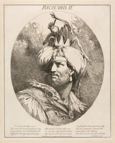 ‘Richard II’, Act III, Scene II av John Hamilton Mortimer