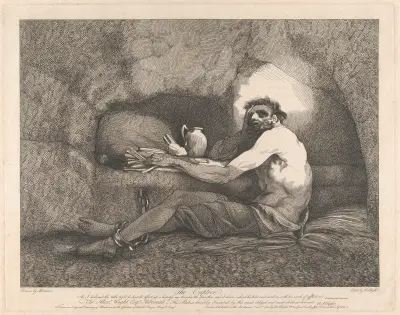 The Captive av John Hamilton Mortimer