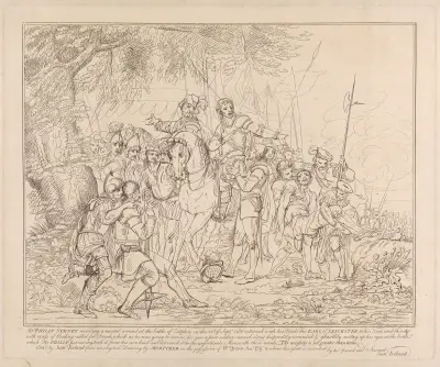 The Death of Sir Philip Sydney av John Hamilton Mortimer