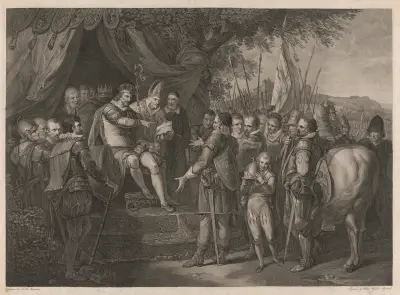 König Johann ratifiziert die Magna Charta von John Hamilton Mortimer