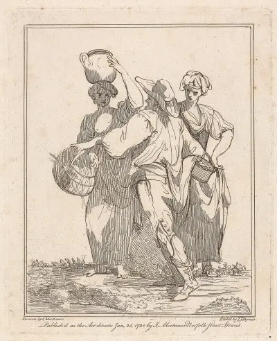 Two Women and a Man av John Hamilton Mortimer
