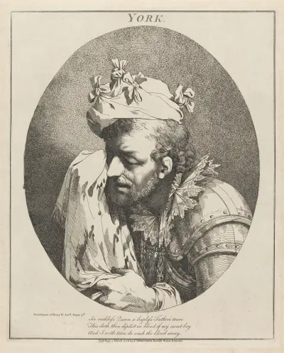York, 'Henrik IV', del II, akt V, scen IV av John Hamilton Mortimer