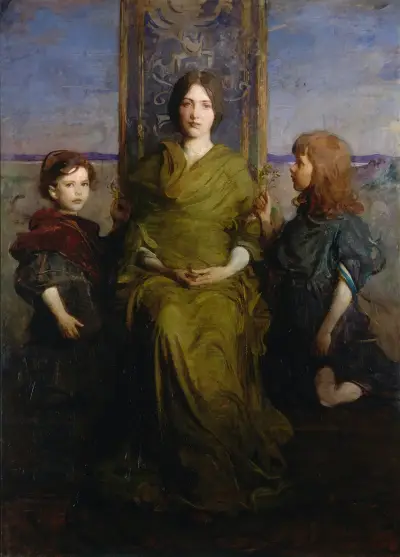 Virgin Enthroned av Abbott Handerson Thayer