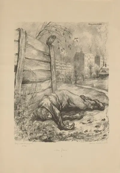 U plotu, Hans Baluschek