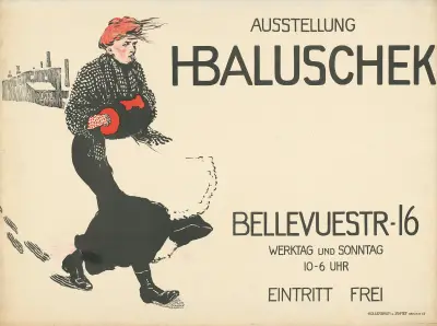 Ausstellung Hans Baluschek. Bellevuestraße 16 Berlin av Hans Baluschek