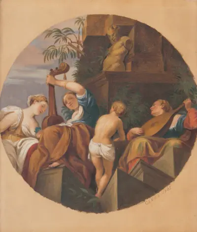 Allegory of Music av Hans Canon