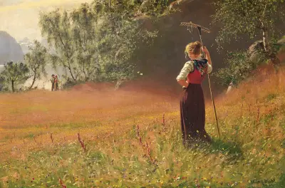 Im Hochsommer, Westnorwegen av Hans Dahl