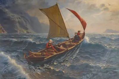 Landesende for Stormen av Hans Dahl
