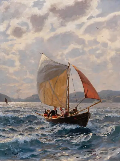 Mit dem Winde av Hans Dahl