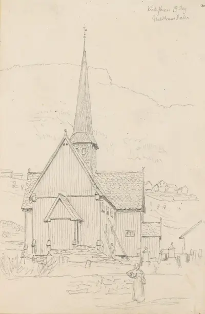 Fåvang kirke, Gudbrandsdalen av Hans Gude
