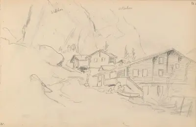 Fra Bern-Alpene av Hans Gude