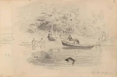 Fra Brønnøya av Hans Gude