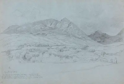 Fra Glen Sannox, Arran, Skottland av Hans Gude