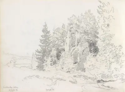 Fra Kuckanstal, Bad Sachsa av Hans Gude