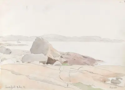 Fra Sandefjord av Hans Gude