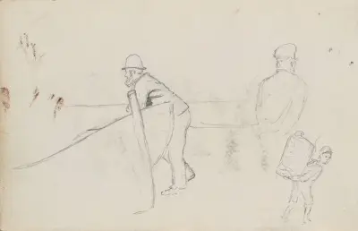 Fugurstudier, Rügen av Hans Gude