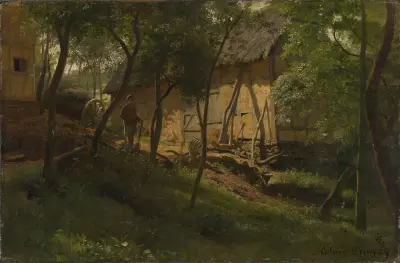 German Farm av Hans Gude