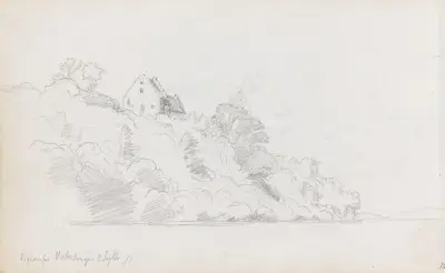 Hus utenfor Überlingen von Hans Gude