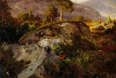 Landscape Study from Vågå av Hans Gude