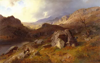 Lledr-dalen i Wales av Hans Gude