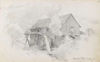 Kvarn, Lierbacher av Hans Gude