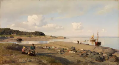 Schottische Küstenlandschaft av Hans Gude