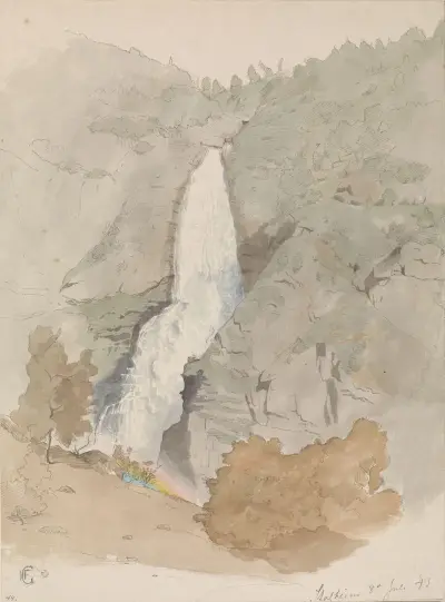 Sivlefoss, Stalheim av Hans Gude