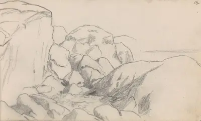 Svaberg av Hans Gude