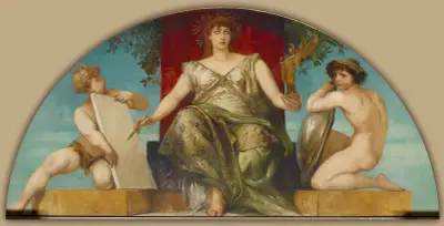 Allegory of the Law and Truth of Representation av Hans Makart