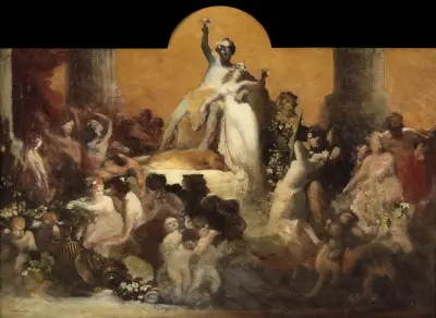 Bacchanal av Hans Makart