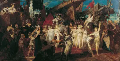Karl V:s intåg i Antwerpen av Hans Makart