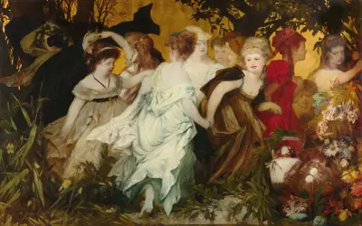 Moderne Amoretten – Nr. 2 von Hans Makart