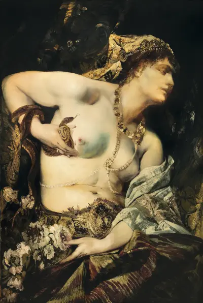 The Death Of Cleopatra av Hans Makart
