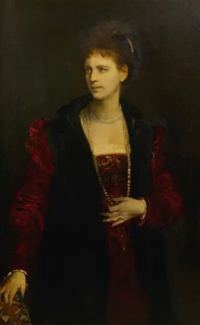 Zerline Gabillon (Schauspielerin) av Hans Makart