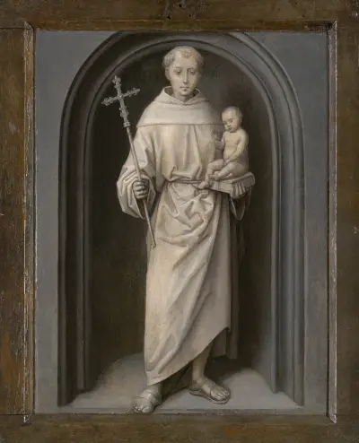 Saint Anthony of Padua av Hans Memling