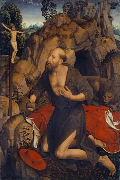 The Penitence of Saint Jerome av Hans Memling