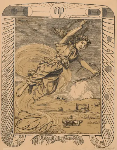 Allegory of August av Hans Thoma