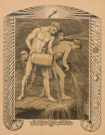 Allegory of November av Hans Thoma