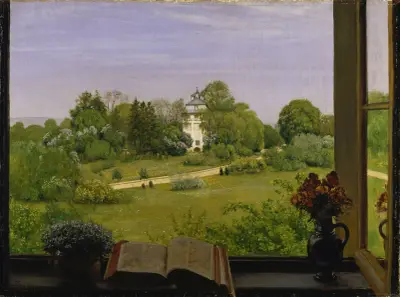 ‘Die Öd’ Blick auf den Holzhausenpark av Hans Thoma