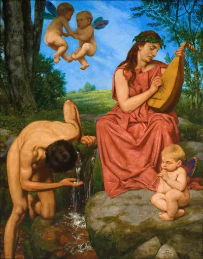Die Quelle (The Spring) av Hans Thoma