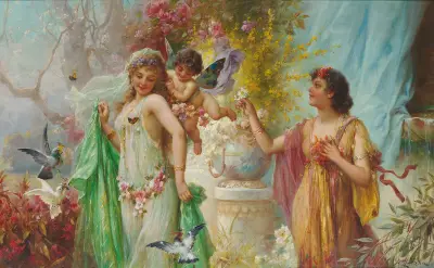 En klassisk idyll av Hans Zatzka