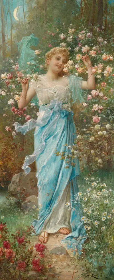 Blomsterdansen av Hans Zatzka
