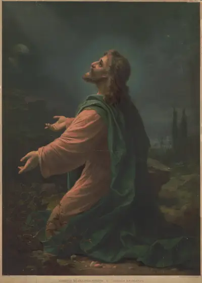 Christ on the Mount of Olives av Hans Zatzka