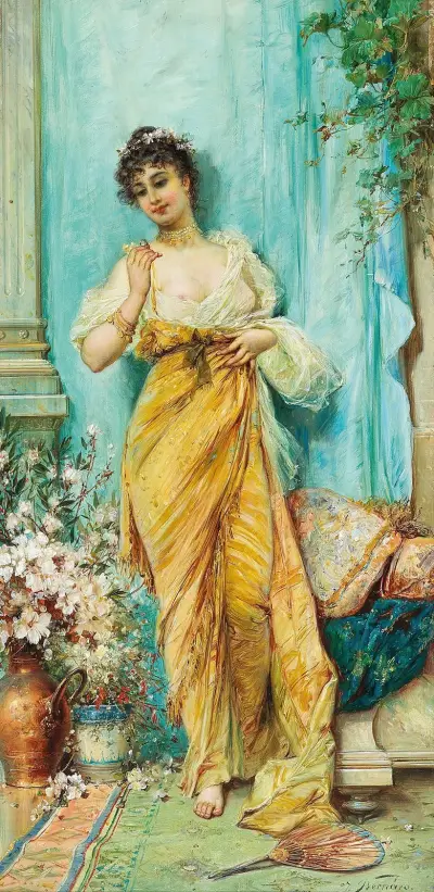 In The Boudoir av Hans Zatzka