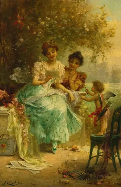The Love Letter av Hans Zatzka