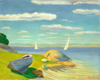 Båten (Viksfjord) av Harald Sohlberg